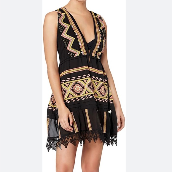 Kendyl V-Neck Mini Dress - Picture 1 of 7